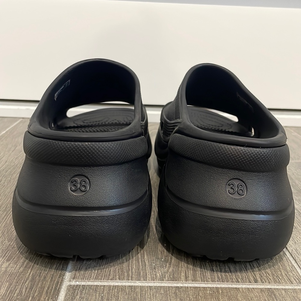 ❗️NEW🖤BALENCIAGA+CROCS🖤Platform Slides. Designed in Collaboration with CROCS - Picture 6 of 11